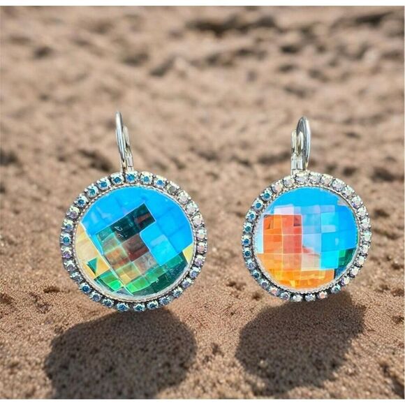 Handcrafted Earrings with Swarovski Crystal - Picture 2 of 7